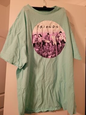 Friends Graphic Tee in Mint Green